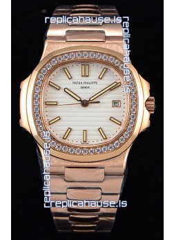 Patek Philippe Nautilus 5711/1R 1:1 Mirror Watch - Rounded Diamonds Bezel