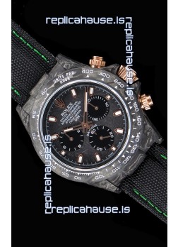 Rolex Daytona DiW Forged Cabon Casing 1:1 Mirror Replica with Nylon Strap 