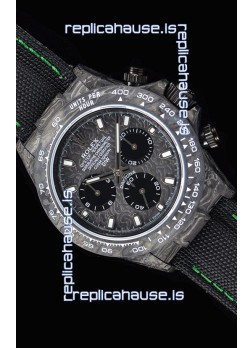 Rolex Daytona DiW Forged Cabon Casing 1:1 Mirror Replica with Nylon Strap 