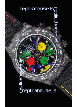 Rolex Daytona DiW Forged Cabon Casing 1:1 Mirror Replica Multicolored Dial