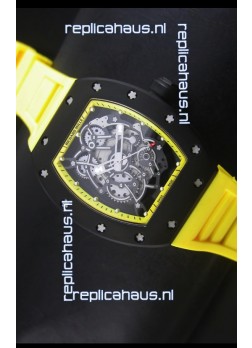 Richard Mille RM055 Bubba Watson Swiss Replica Watch in Yellow Indexes