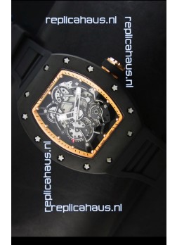 Richard Mille RM055 Bubba Watson Swiss Replica Watch in Golden Indexes