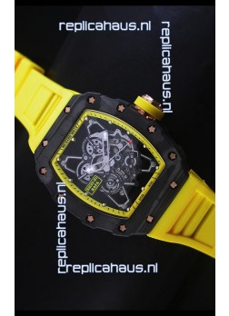 Richard Mille RM35-01 Rafael Nadal Edition Swiss Replica Watch in Yellow Indexes