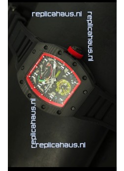 Richard Mille RM036 Jean Todt Forged Carbon Bezel Titanium Watch - Red Edition