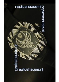 Richard Mille RM051 Tourbillon Swiss Watch in Leather Strap
