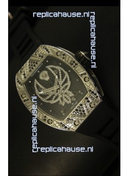 Richard Mille RM051 Tourbillon Swiss Watch in Leather Strap
