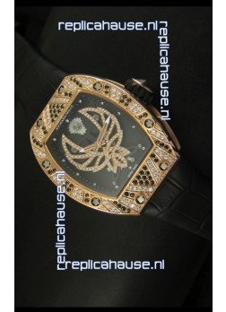 Richard Mille RM051 Tourbillon Swiss Watch in Pink Gold Case