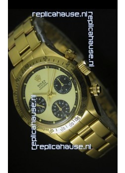Rolex Daytona 6263 Cosmograph White Dial in Gold Case