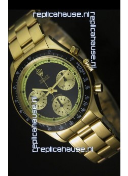 Rolex Daytona 6263 Cosmograph Black Dial in Gold Case