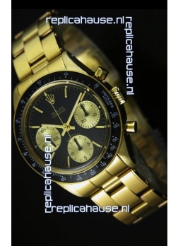 Rolex Daytona 6263 Cosmograph Black Dial in Gold Case