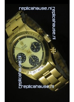 Rolex Daytona 6263 Cosmograph Gilt Gold Dial in Gold Case