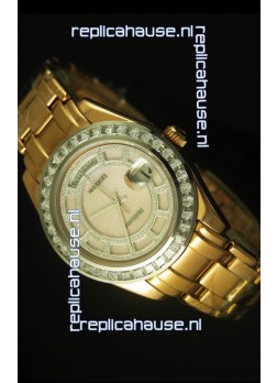 Rolex Day Date Swiss Watch in Yellow Gold Case