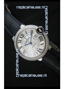 Cartier Balon de Swiss Replica Automatic Watch in White Dial