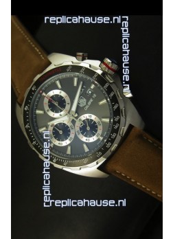 Tag Heuer Calibre 16 Stainless Steel Watch in Grey Dial