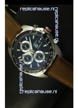 Tag Heuer Calibre 16 Stainless Steel Watch in Black Dial