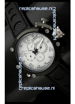 U-Boat Flightdeck Rattrapante Japanese Automatic Watch in PVD Casing