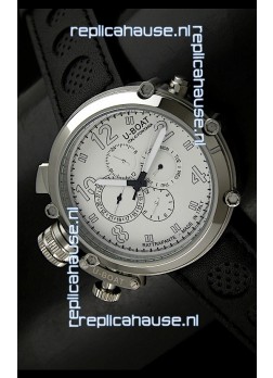 U-Boat Flightdeck Rattrapante Japanese Automatic Watch in Steel Casing