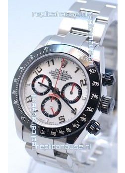 Rolex Project X Daytona Limited Edition Series II Cosmograph MonoBloc Cerachrom Swiss Watch in White Dial