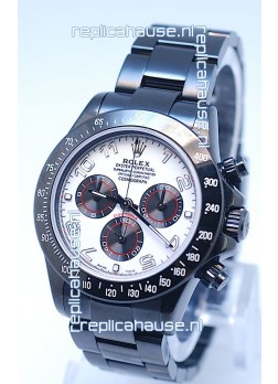 Rolex Cosmograph Project X Editions Black Out Daytona Swiss Replica Watch in Silver Dial