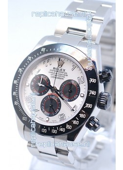 Rolex Project X Daytona Limited Edition Series II Cosmograph MonoBloc Cerachrom Swiss Watch in White Face
