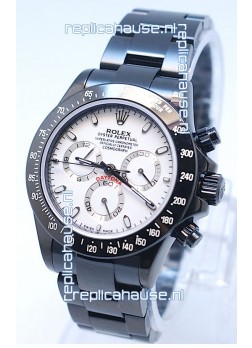 Rolex Daytona Cosmograph Project X Design Black Out Edition Series II Swiss Replica Watch in White Dial