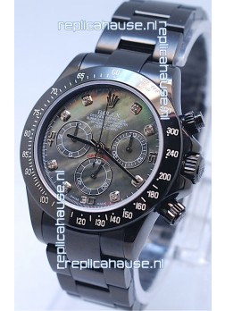 Rolex Daytona Cosmograph Project X Design Black Out Edition Series II Swiss Replica Watch in Black Pearl Dial